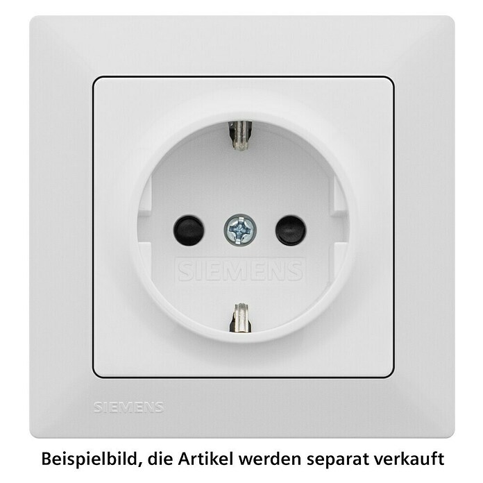 Siemens DELTA Mega Steckdose SIE044073 (Polar Weiß, Glänzend, Kunststoff, Unterputzmontage) | BAUHAUS