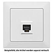 Siemens DELTA Mega Netzwerk-Anschlussdose SIE044103 (Polar Weiß, Glänzend, 1 Stk.) | BAUHAUS