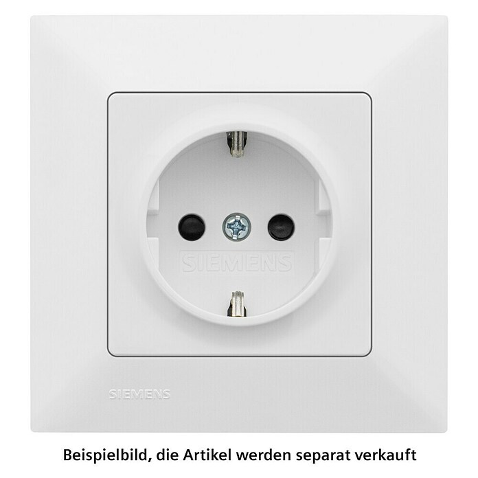 Siemens DELTA Mega Steckdose SIE044073 (Polar Weiß, Glänzend, Kunststoff, Unterputzmontage) | BAUHAUS