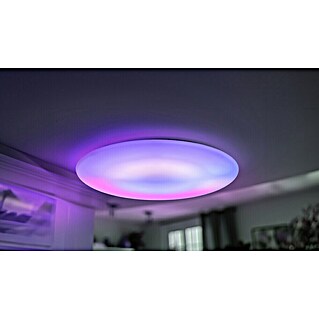 Garza Plafón LED redondo inteligente Iris (45 W, An x L: 45 x 45 cm, Blanco, RGB)