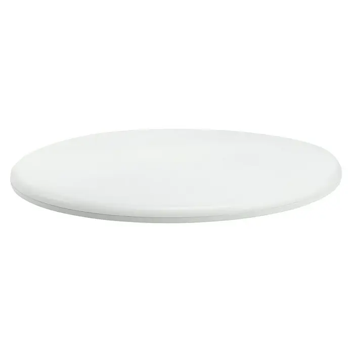Garza Plafón LED redondo Iris - 45 W, An x L: 45 x 45 cm, Blanco, RGB - Primer plano de una lámpara de techo blanca con diseño redondo.