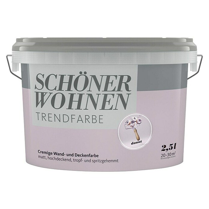SCHÖNER WOHNEN-Farbe Wandfarbe Trendfarbe (Donut, Matt, 2,5 l, Konservierungsmittelfrei) | BAUHAUS