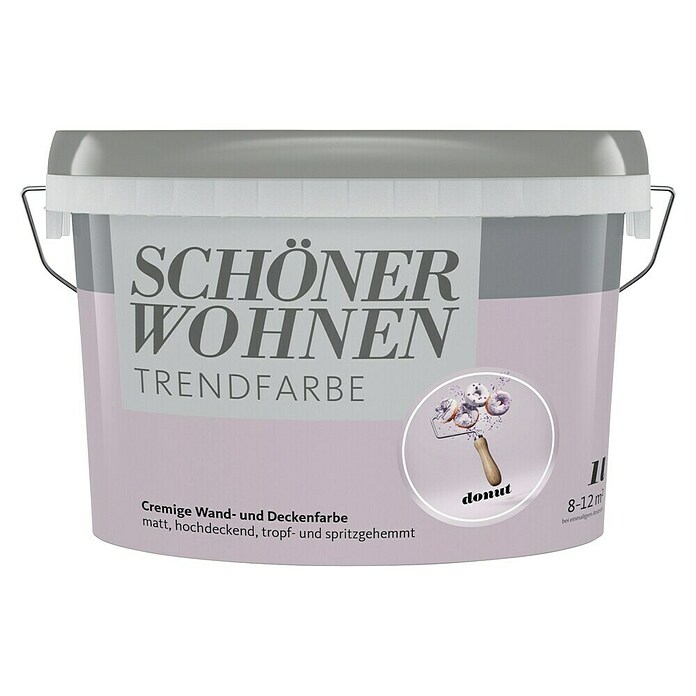 SCHÖNER WOHNEN-Farbe Wandfarbe Trendfarbe (Donut, Matt, 1 l, Konservierungsmittelfrei) | BAUHAUS
