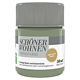 SCHÖNER WOHNEN-Farbe Farbtester Trendfarbe (Olive, Matt, 50 ml, Konservierungsmittelfrei)