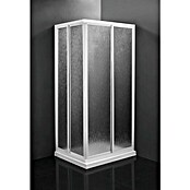 Mampara de ducha esquinera Ada (L x An x Al: 70 x 100 x 185 cm, 2, Blanco)