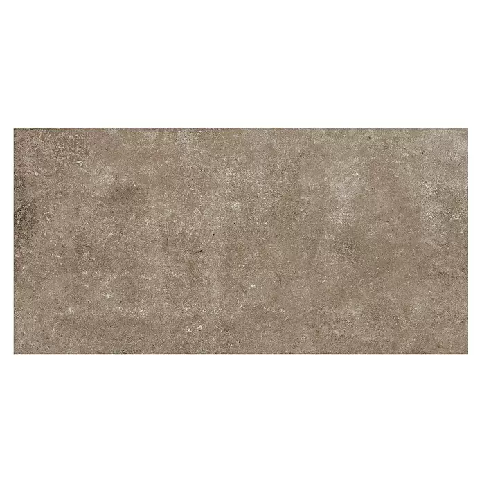 My Home Feinsteinzeugfliese - 30 x 60 cm, Taupe, Matt - Strukturierte braune Fliese mit subtilem, meliertem Muster, das Naturstein oder Beton imitiert.