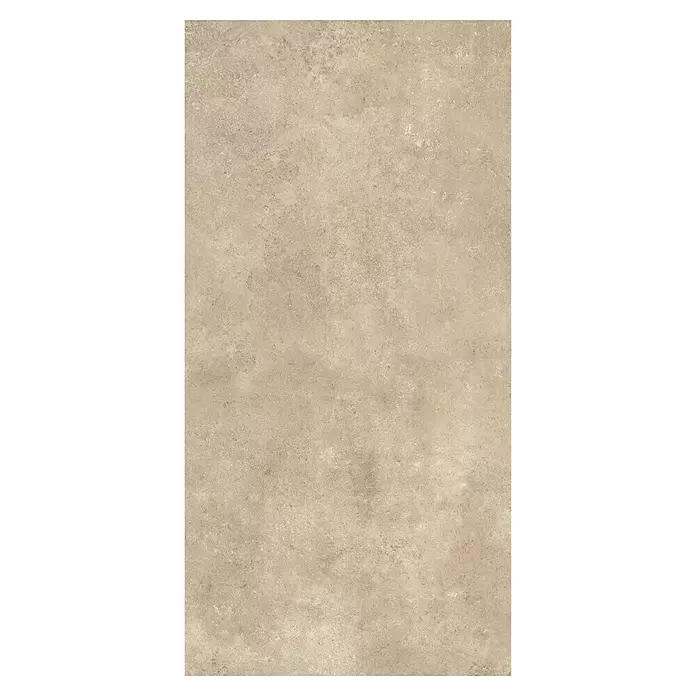 My Home Feinsteinzeugfliese - 60 x 120 cm, Beige, Matt - Rechteckige, beige Fliese mit strukturierter, steinähnlicher Oberfläche für Böden oder Wände.