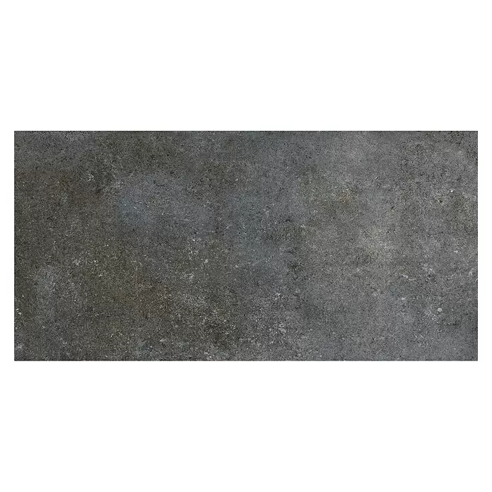 My Home Feinsteinzeugfliese - 30 x 60 cm, Multi, Matt - Texturierte dunkelgraue Oberfläche, ähnlich Beton oder verwittertem Stein, mit industriellem Charakter.