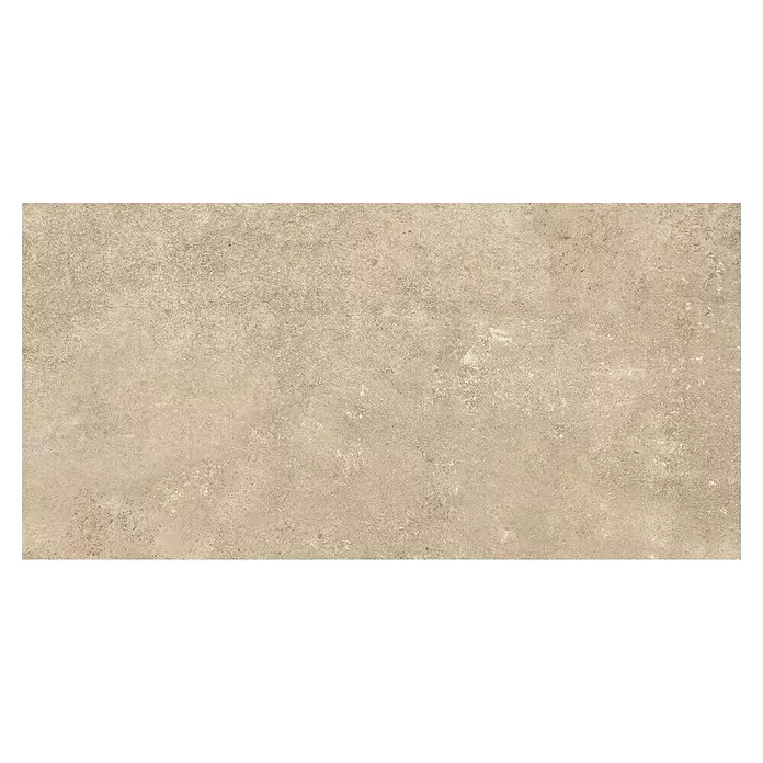 My Home Feinsteinzeugfliese - 30 x 60 cm, Beige, Matt - Beige texturierte Beton- oder Steinoberfläche.