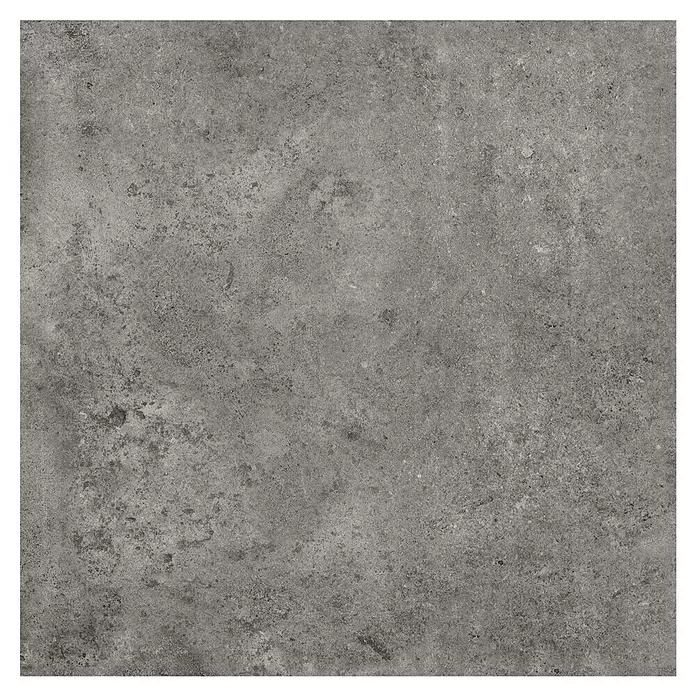 My Home Feinsteinzeugfliese - 60 x 60 cm, Dunkelgrau, Matt - Dunkelgraue, texturierte Fliese in Betonoptik mit industrieller Oberfläche.