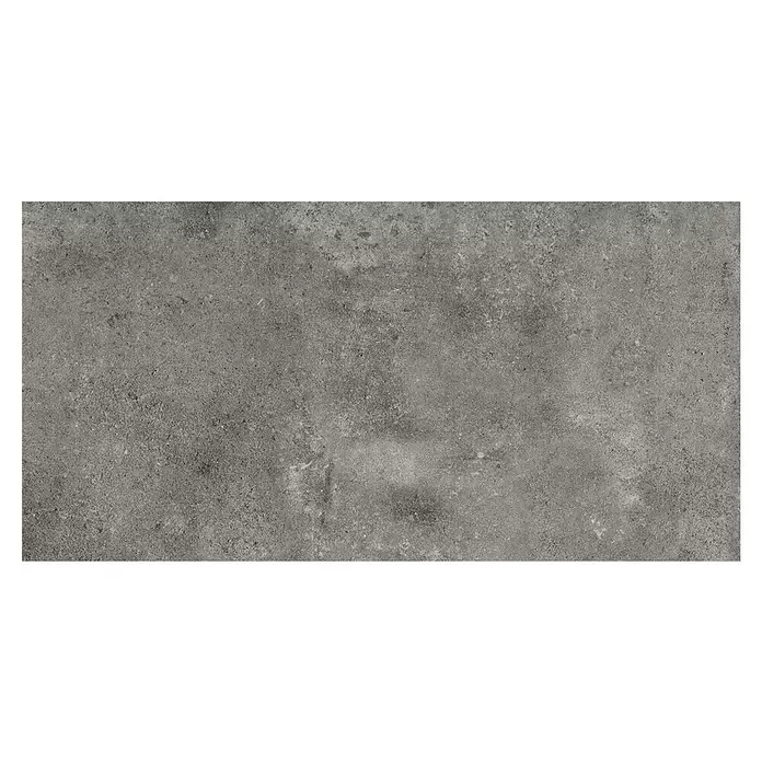 My Home Feinsteinzeugfliese - 30 x 60 cm, Dunkelgrau, Matt - Dunkelgraue Betonoptik-Textur, geeignet für Boden- oder Wandoberflächen.