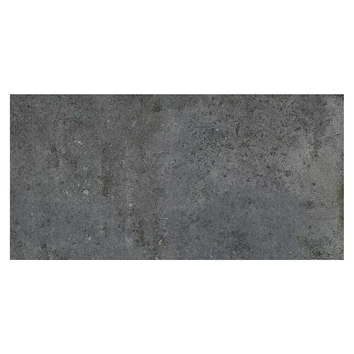 My Home Feinsteinzeugfliese - 30 x 60 cm, Multi, Matt - Dunkelgraue raue Betontextur.