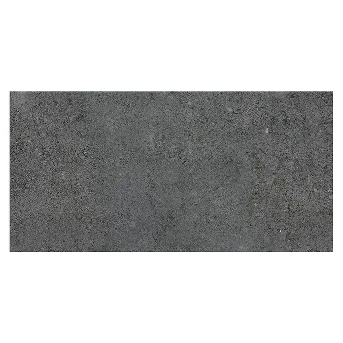My Home Feinsteinzeugfliese - 30 x 60 cm, Multi, Matt - Dunkelgraue raue Textur, ähnlich Beton oder Stein.