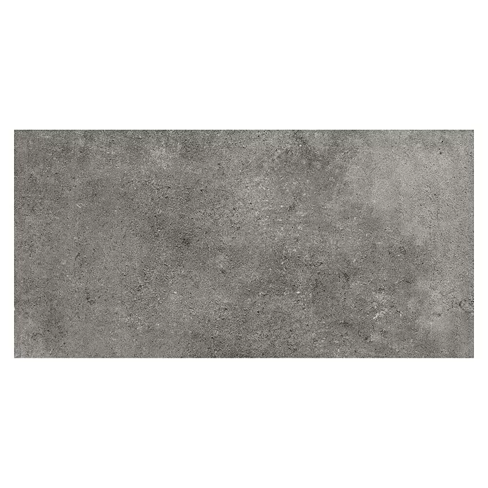 My Home Feinsteinzeugfliese - 30 x 60 cm, Dunkelgrau, Matt - Industrielle graue Betonfliese mit rauer Textur für Boden- oder Wandverkleidungen.