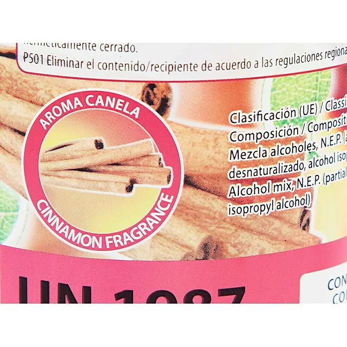 Purline Bioetanol Canela - 1 l - Vela perfumada con aroma a canela. Contiene mezcla de alcohol y alcohol isopropílico. Ideal para crear un ambiente acogedor y relajante.