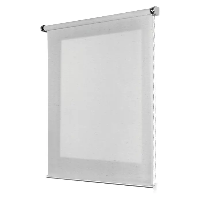 Estor enrollable Roll-up Scandi - An x Al: 80 x 250 cm, Lino, Unicolor - Las persianas enrollables blancas con cadena ofrecen un diseño elegante y un control de luz fácil, perfectas para cualquier habitación.