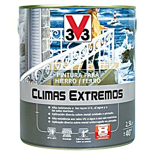 V33 Esmalte para metal Climas Extremos (Blanco, 2,5 l, Brillante)