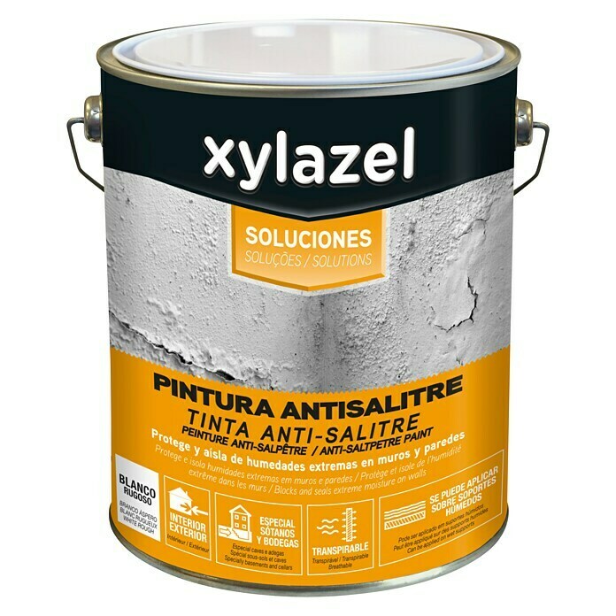 Xylazel Pintura Antisalitre (Blanco, 4 l)