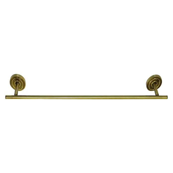 Bath Stage B-Gold Toallero - Ancho: 45 cm, Oro viejo, Mate - Un toallero dorado con soportes redondos, que ofrece una elegante opción de accesorio de baño.