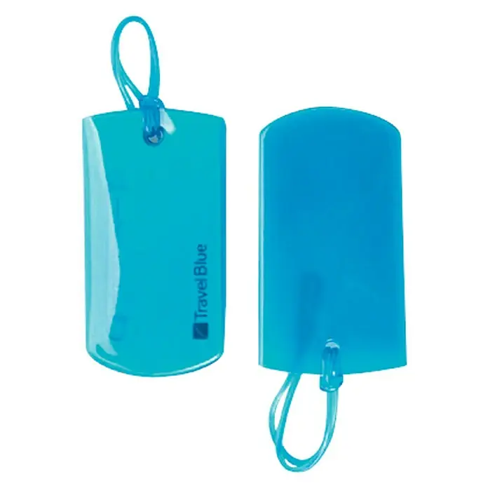 Nite Ize Placa identificativa para maleta - L x An: 55 x 10 cm, 2 ud. - Dos etiquetas de equipaje azules Travel Blue, ideales para identificar fácilmente maletas y bolsas de viaje.