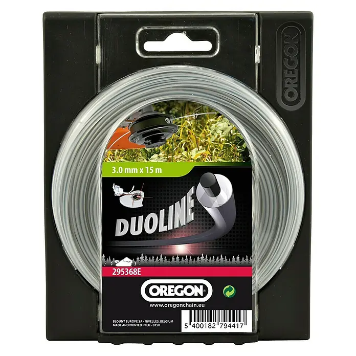 Oregon Hilo de recambio Duoline - Longitud de hilo: 30 m - Hilo de recortadora Oregon Duoline, 3.0 mm x 15 m, diseñado para un corte preciso y eficiente. Calidad duradera para un rendimiento prolongado.