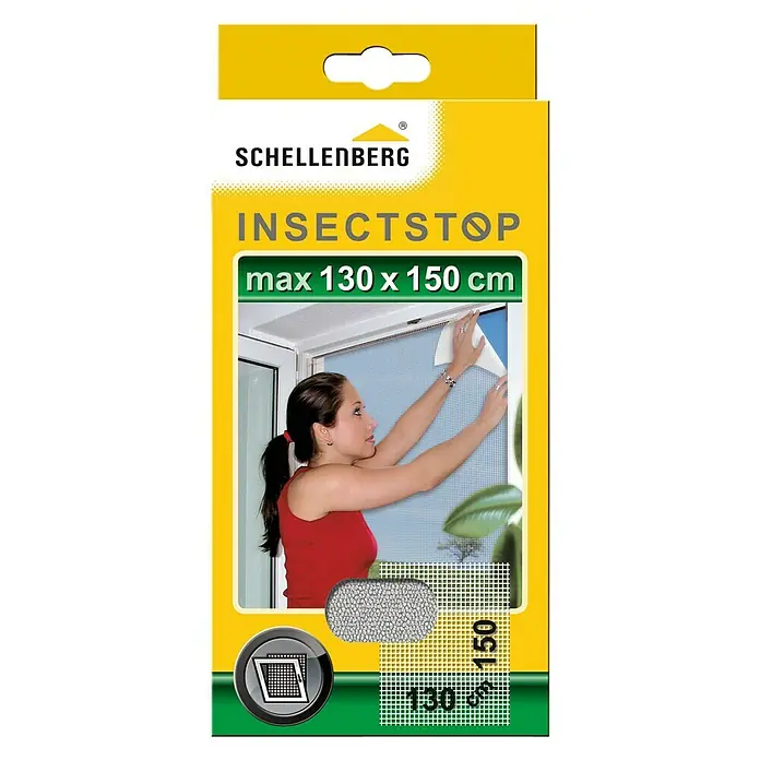Schellenberg Insect Stop Mosquitera - An x Al: 150 x 130 cm, Color red: Blanco - Las mosquiteras Schellenberg Insect Stop ofrecen una protección fiable contra los insectos. Tamaño máx. 130 x 150 cm, para ventanas y puertas.