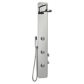 Rousseau Panel de ducha Gloss (Altura: 150 cm, Con grifo monomando, Aluminio)