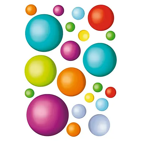 Adhesivos decorativos para ventanas Bolas