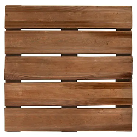 Cerland  Loseta de madera Estriada Marrón