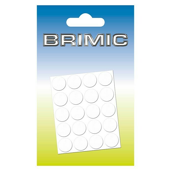 Micel Brimic Tapón embellecedor Blanco (Diámetro: 13 mm, Adhesivo, 20 uds.)