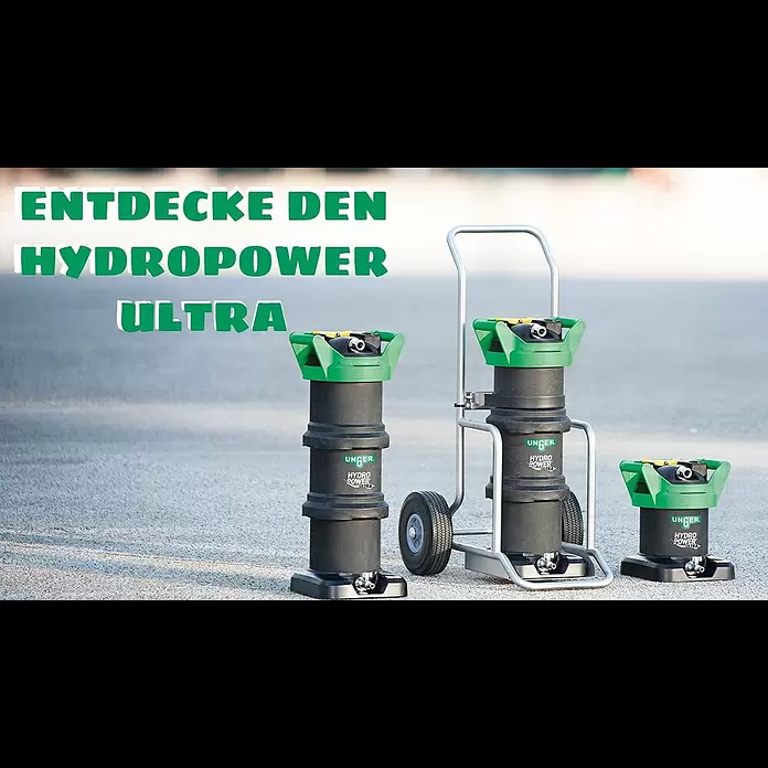 Unger HydroPower Ultra Reinigungs-Set DI Einsteigerset Alu - 6 -tlg. - Glasreinigung, Fensterreinigung und Fassadenreinigung mit UNGER HydroPower Ultra