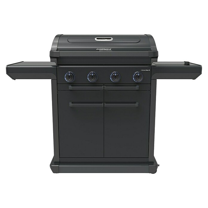 Campingaz Barbacoa de gas Onyx Premium + Piedra para pizza y cortador (Superficie de la parrilla (An x Pr): 61 x 46 cm, 3,4 kW, Número de quemadores: 4) | BAUHAUS