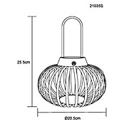 Globo Punjiva stolna svjetiljka Allegra  (Topla bijela, Ø x V: 20,5 x 25,5 cm) | BAUHAUS