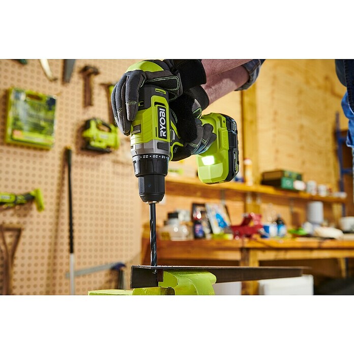 Ryobi ONE+ Maschinen-Set Combo Kit R18CK4G-252S (18 V, 2 Akkus, 2 Ah - 5 Ah, 8 -tlg.) | BAUHAUS