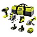 Ryobi ONE+ Maschinen-Set Combo Kit R18CK4G-252S 