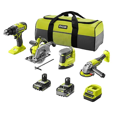 Ryobi ONE+ Maschinen-Set Combo Kit R18CK4G-252S
