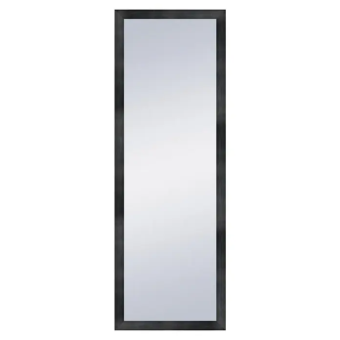 Espejo de pared Fantasía - 53 x 143 cm, Negro - Elegante espejo rectangular con un marco de madera oscura, que agrega un toque contemporáneo y elegante a la apariencia del espejo.