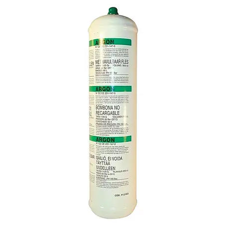Botella de argón