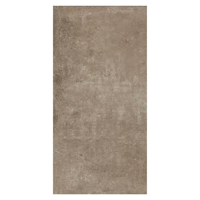 My Home Feinsteinzeugfliese - 60 x 120 cm, Taupe, Matt - Braune strukturierte Oberfläche mit Beton- oder Steinoptik.