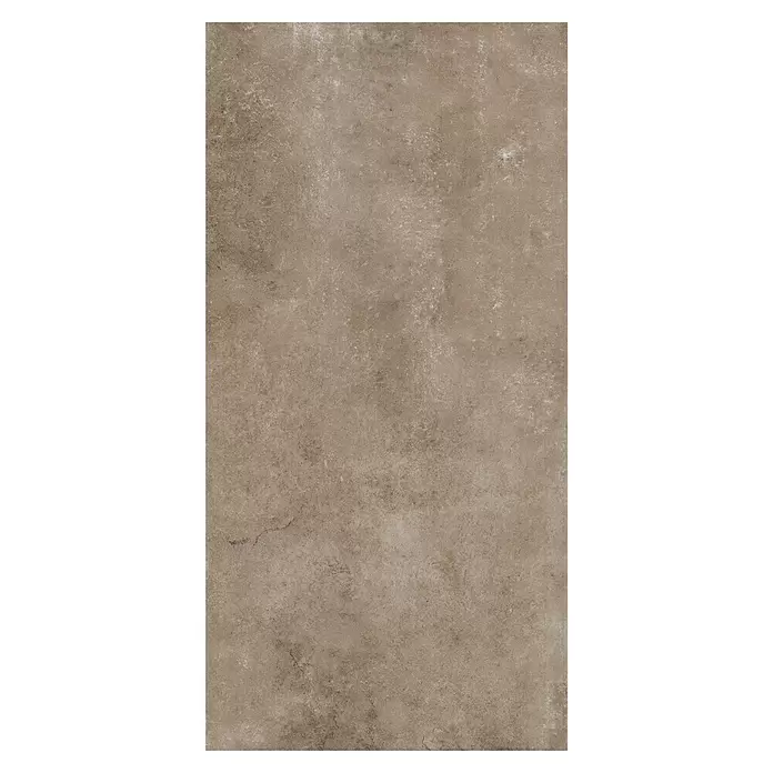 My Home Feinsteinzeugfliese - 60 x 120 cm, Taupe, Matt - Strukturierte, bräunlich-graue Fliese in Betonoptik mit subtilen Variationen, ideal für Boden- oder Wandflächen.