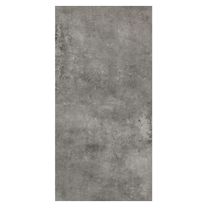 My Home Feinsteinzeugfliese - 60 x 120 cm, Dunkelgrau, Matt - Dunkelgraue Betonstruktur mit einer abgenutzten, industriellen Oberfläche.