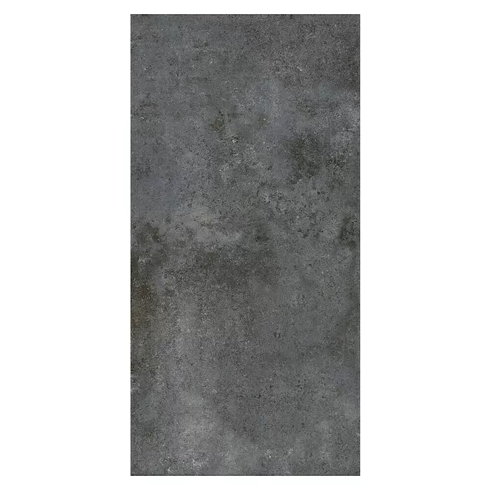 My Home Feinsteinzeugfliese - 60 x 120 cm, Multi, Matt - Dunkelgraue, texturierte Fliese im Beton-Look für moderne Innenräume.