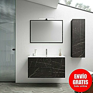 Mueble de lavabo Wave (L x An x Al: 45 x 100 x 55 cm, Marquina)