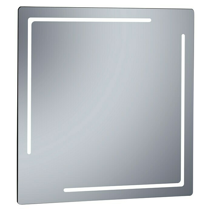 Camargue Espejo con luz LED Kamet (Dimensiones (An x Al): 80 x 80 cm, Transformador)