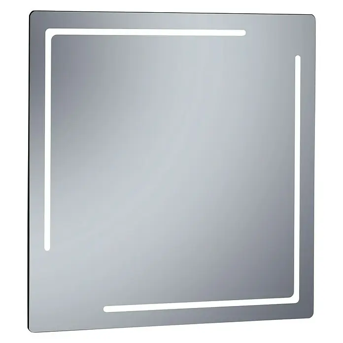 Camargue Espejo con luz Kamet - An x Al: 80 x 80 cm - Espejo cuadrado con iluminación LED.
