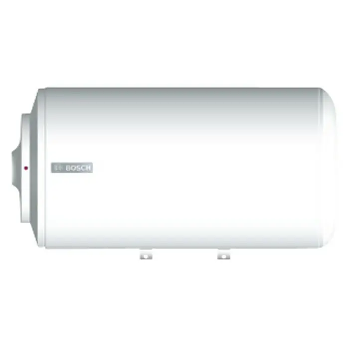 Bosch Termo eléctrico Tronic 2000T Horizontal - 50 l, 1.500 W, Montaje en la pared - Calentador de agua horizontal blanco de Bosch para un suministro eficiente de agua caliente. Ideal para hogares con espacio limitado.