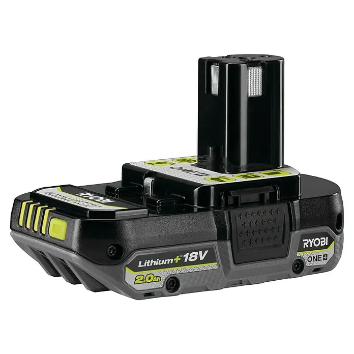 Ryobi ONE+ Maschinen-Set Combo Kit R18CK3G-242 - 18 V, 2 Ah - 4 Ah, 2 Akkus, 6 -tlg. - Ryobi ONE+ 18V 2.0Ah Lithium-Ionen-Akku für schnurlose Elektrowerkzeuge, ideal für Heimwerker und Profis.