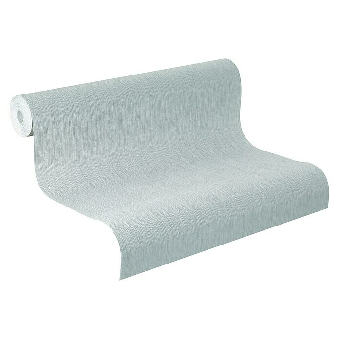 Rasch Vliestapete (Blau/Türkis, Uni, 10,05 x 0,53 m)