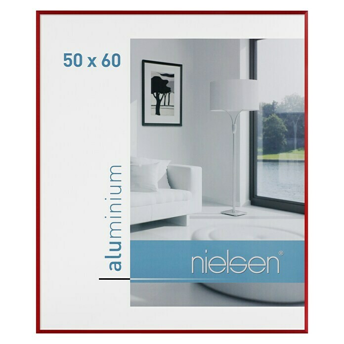 Nielsen Bilderrahmen Pixel (Tornadorot, 50 x 60 cm, Aluminium)