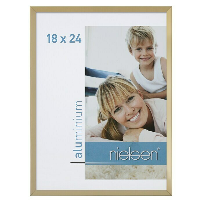Nielsen Bilderrahmen Pixel (Gold, 18 x 24 cm, Aluminium)